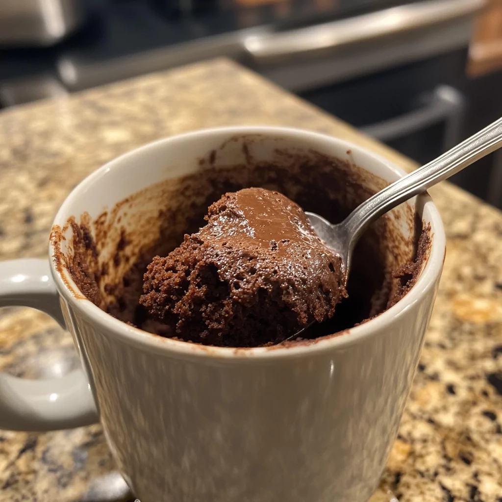 Chocolate Cottage Cheese Mug Cake