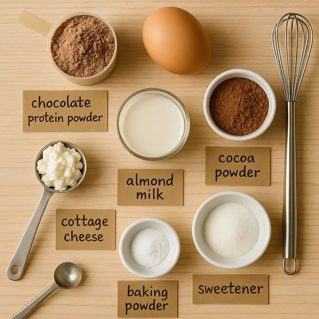 Protein Mug Cake ingredients