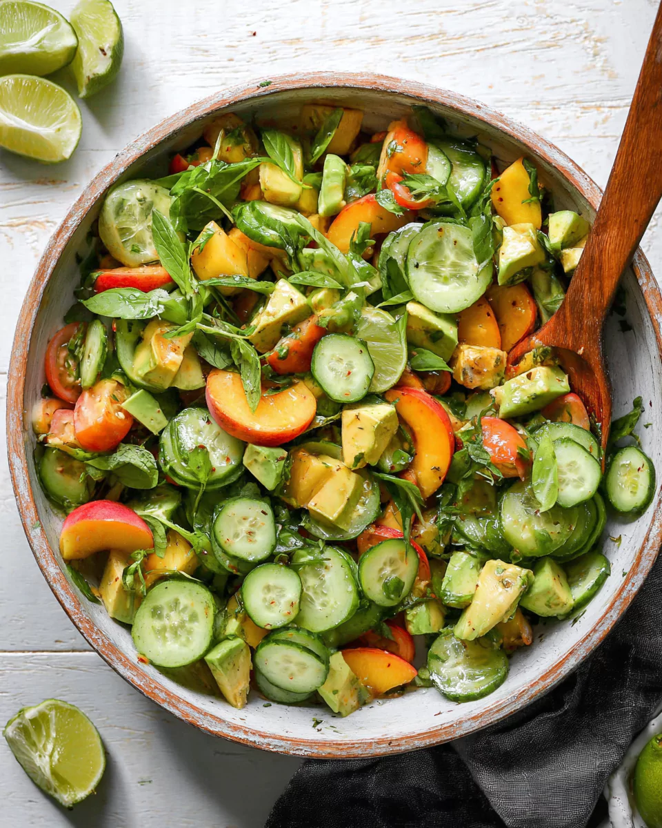 Cucumber Peach Salad: A Refreshing Summer Must-Have