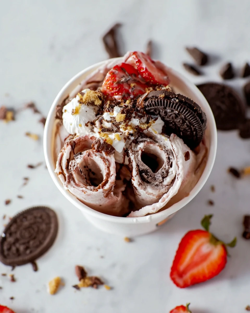 Easy Homemade Frozen Rolled Ice Cream