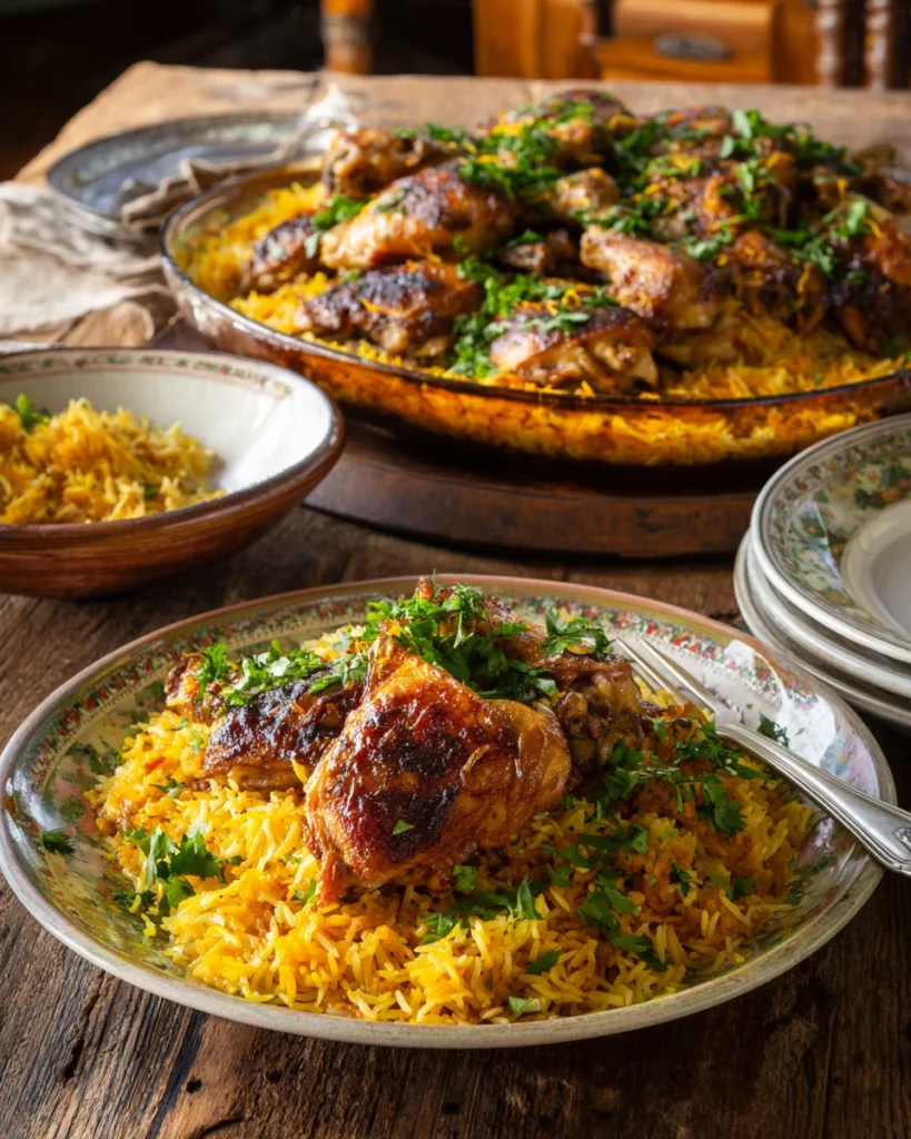 Easy Persian Chicken Recipe on rice