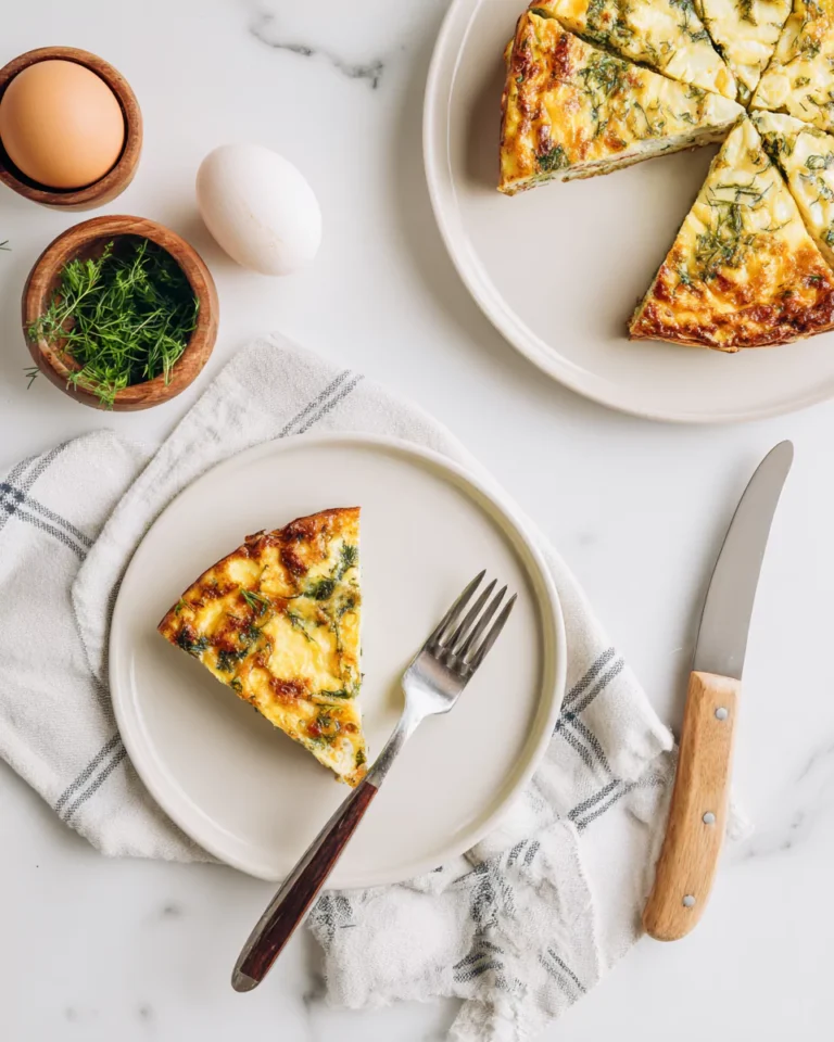 Printable frittata recipe card