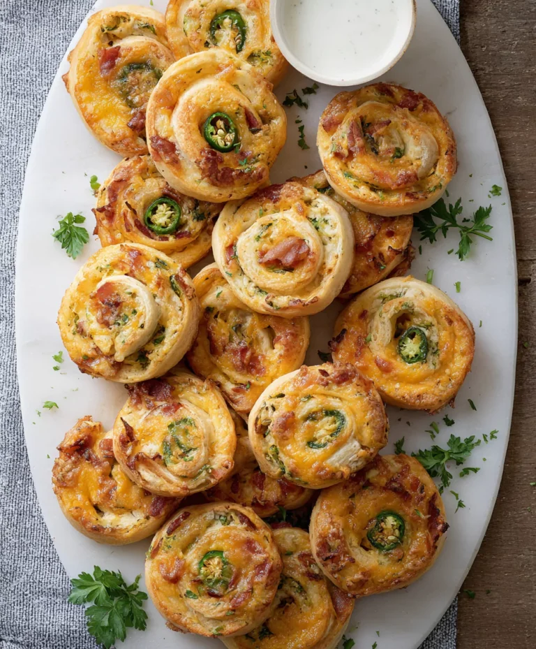 Jalapeño Popper Pinwheels served with dipping sauce