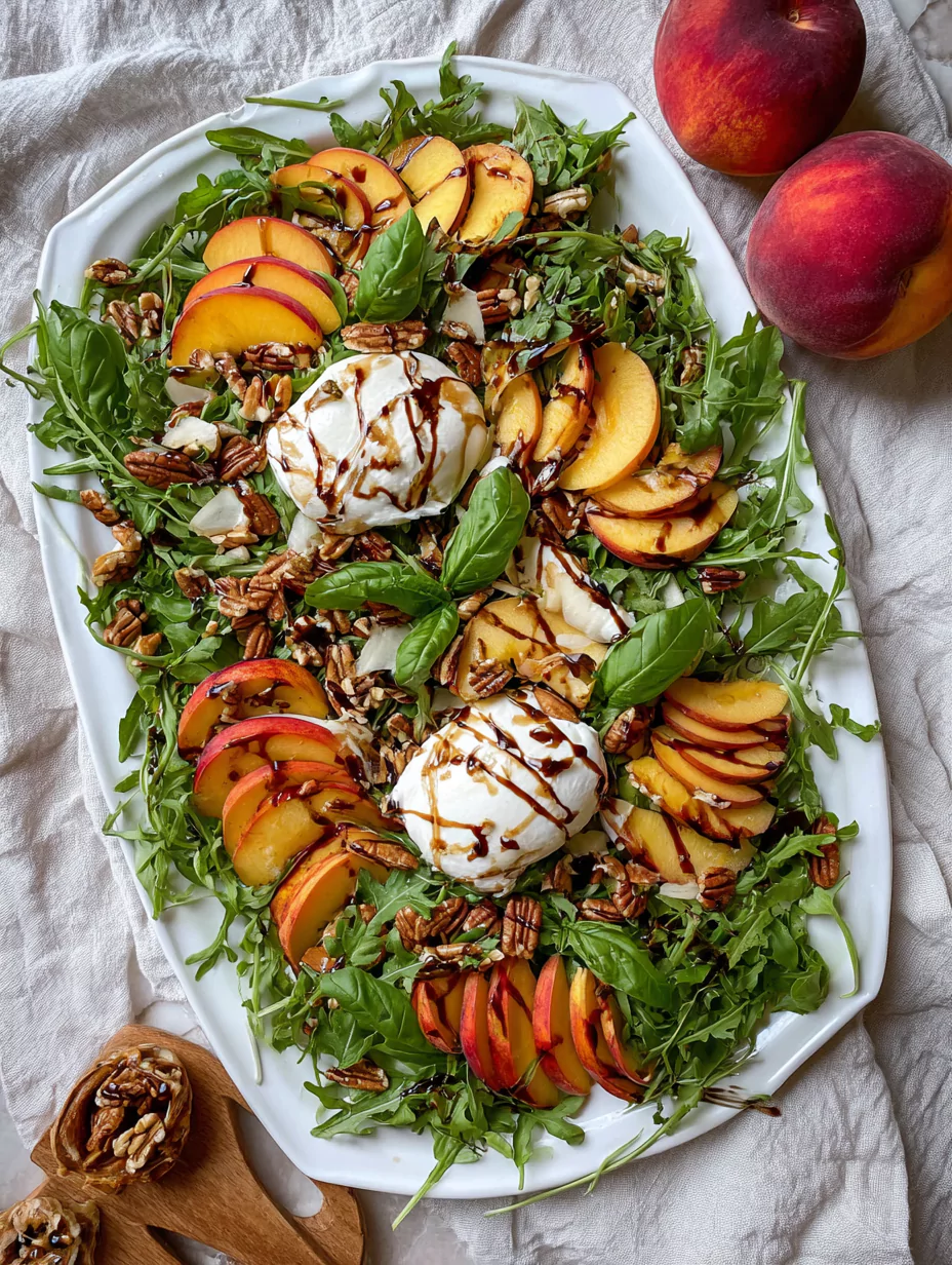 Peach and Burrata Salad – Fresh, Creamy Summer Favorite