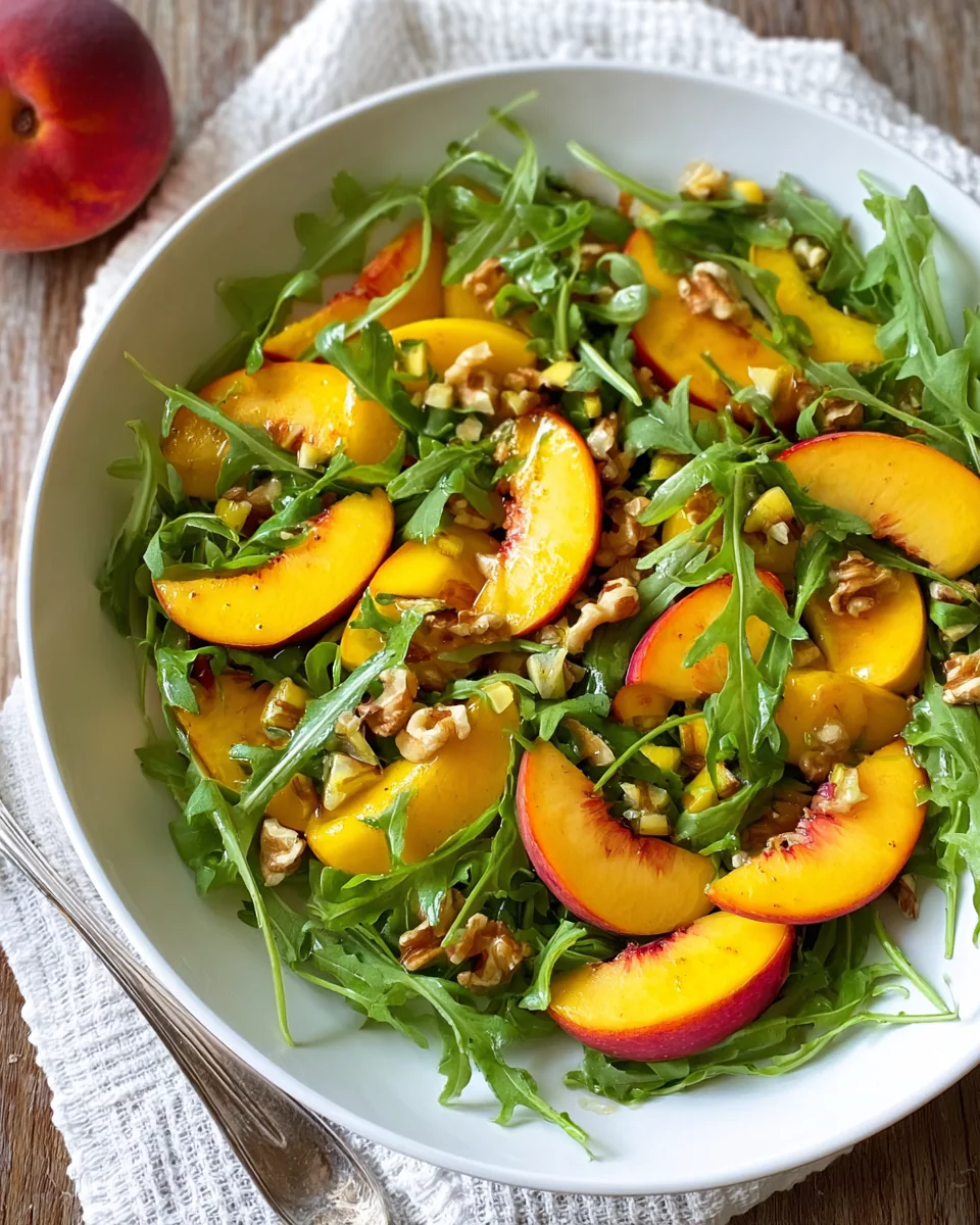 Peach Arugula Salad: Simple, Fresh, and Perfect for Summer