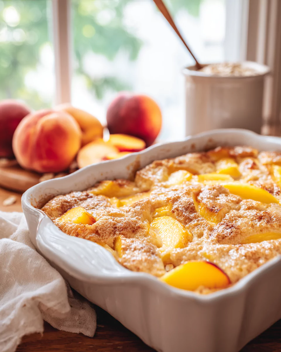 Peach Breakfast Bake: Easy, Healthy, and Perfect for Summer Mornings