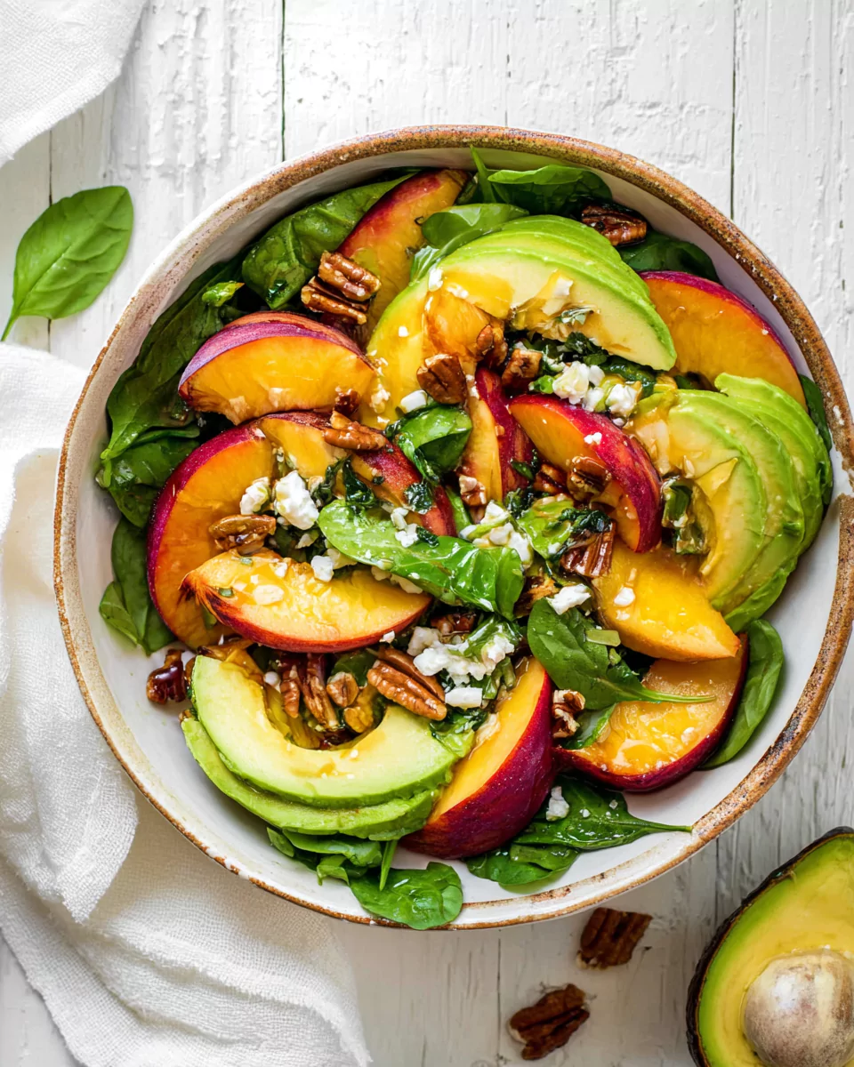 Peach Salad Recipe That’s Sweet, Savory & Irresistible