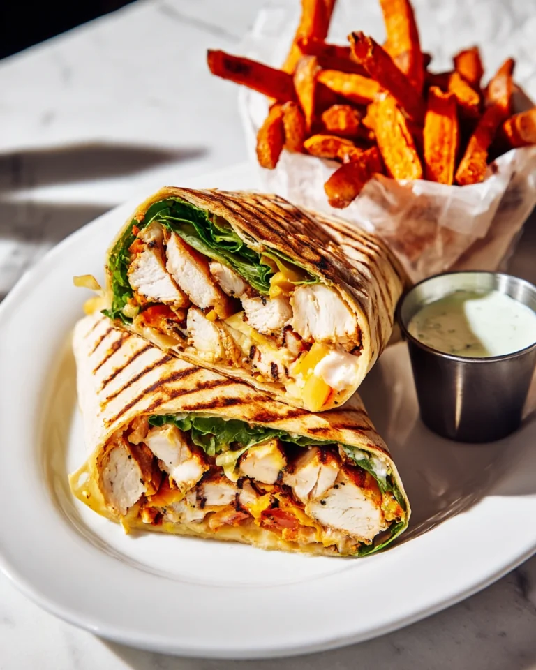 Wendy’s copycat wrap served with fries