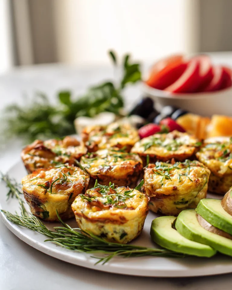 mini frittata muffins serving