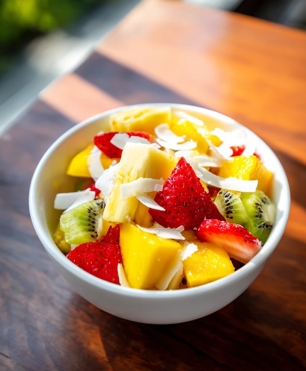 Tropical Fruit Salad with Coconut – Easy, Creamy & Fresh