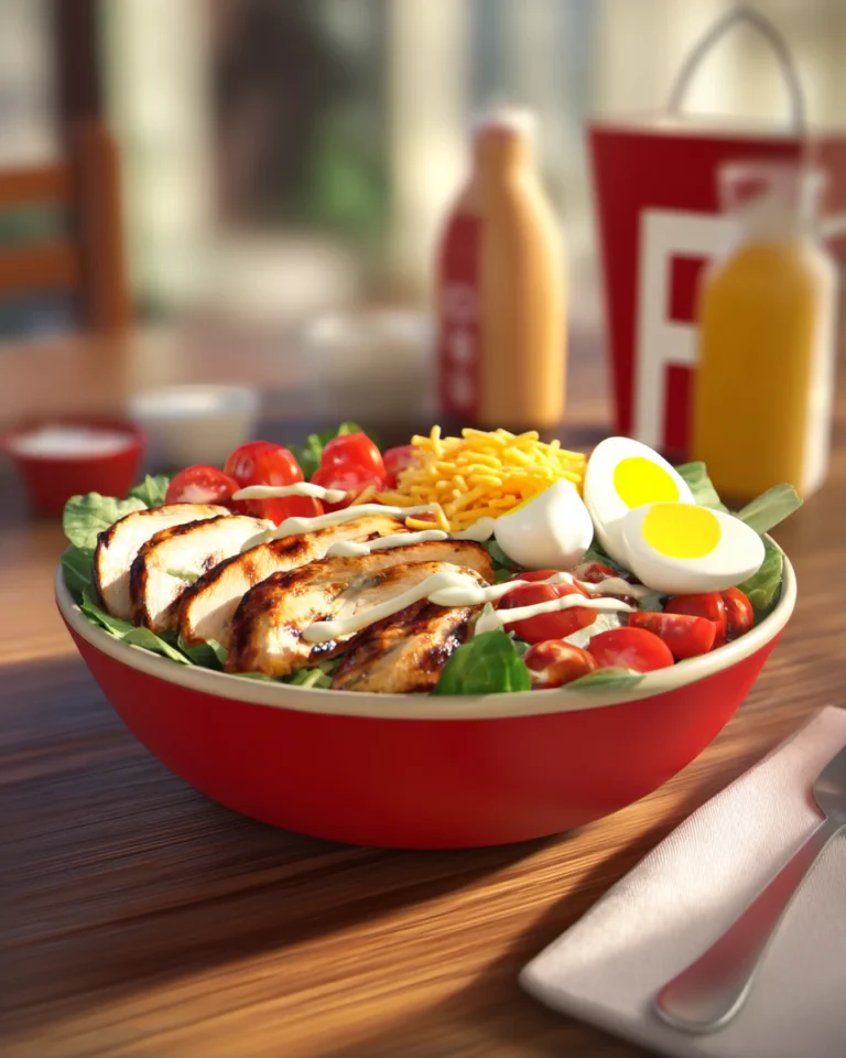 Wendy’s Cobb Salad ready to serve