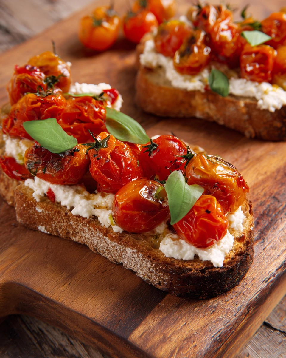 Burst Tomato Cottage Cheese Toast – Easy & Healthy Recipe