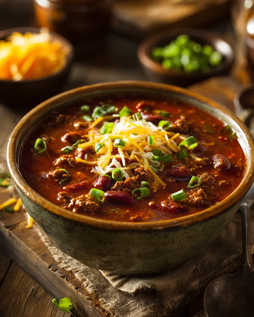 Homemade Wendy’s Chili Copycat Recipe served hot