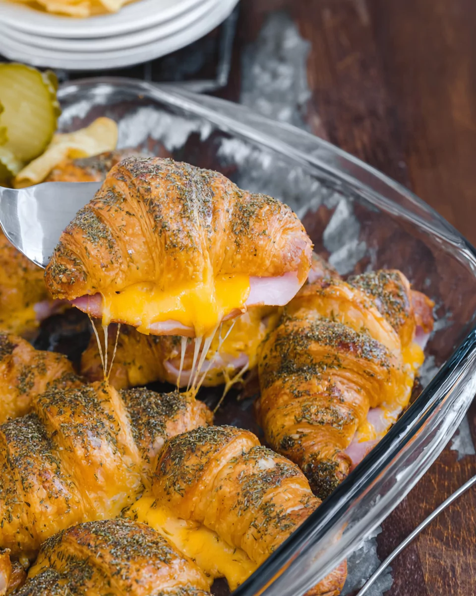 Ham and Cheese Croissant Sliders – Easy, Cheesy & Perfect