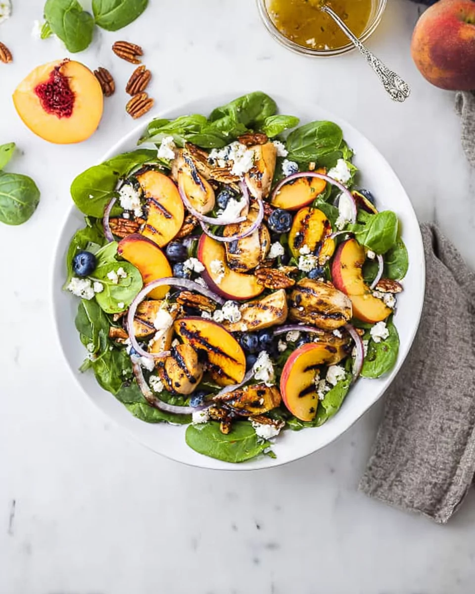 Grilled Peach Chicken Salad: Sweet, Savory & Perfect for Summer