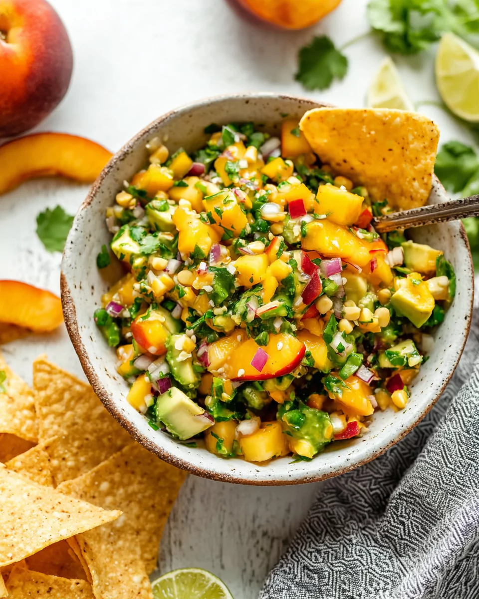 Peach Avocado Salsa – Fresh, Easy, Delicious (10-Min Recipe)