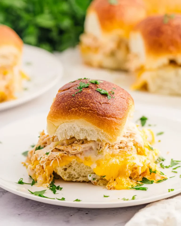 Served Crack Chicken Sliders