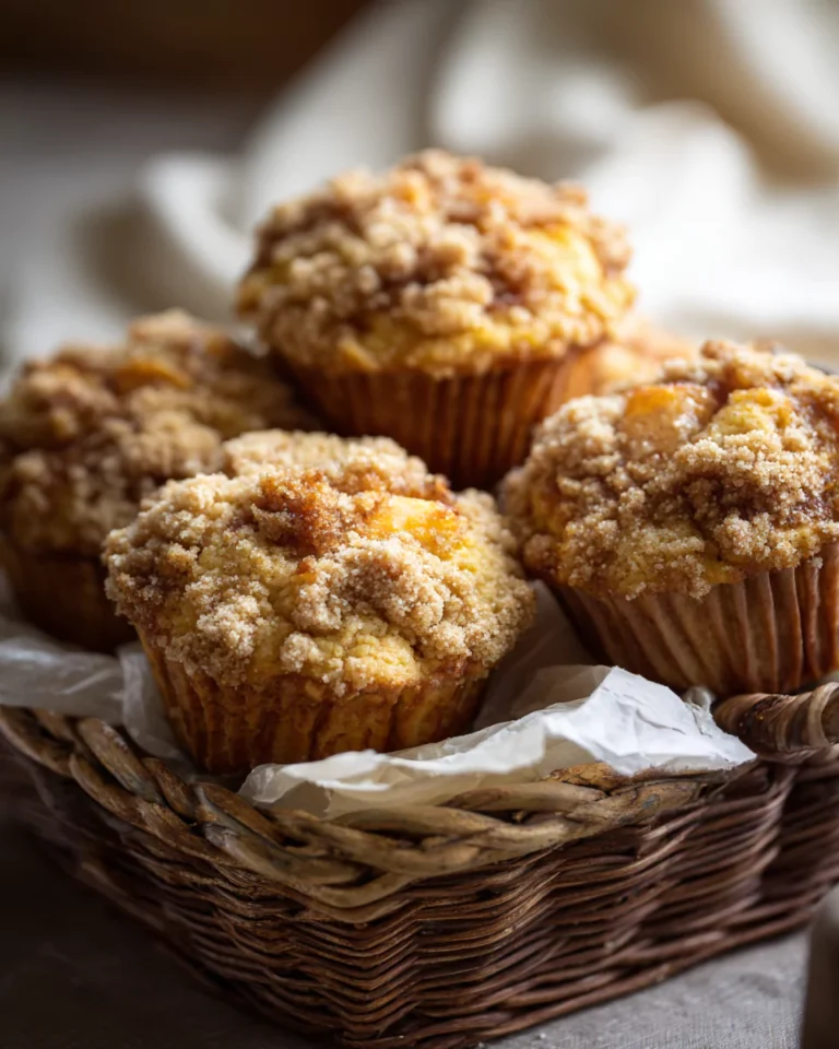 peach cobbler muffins grab and go