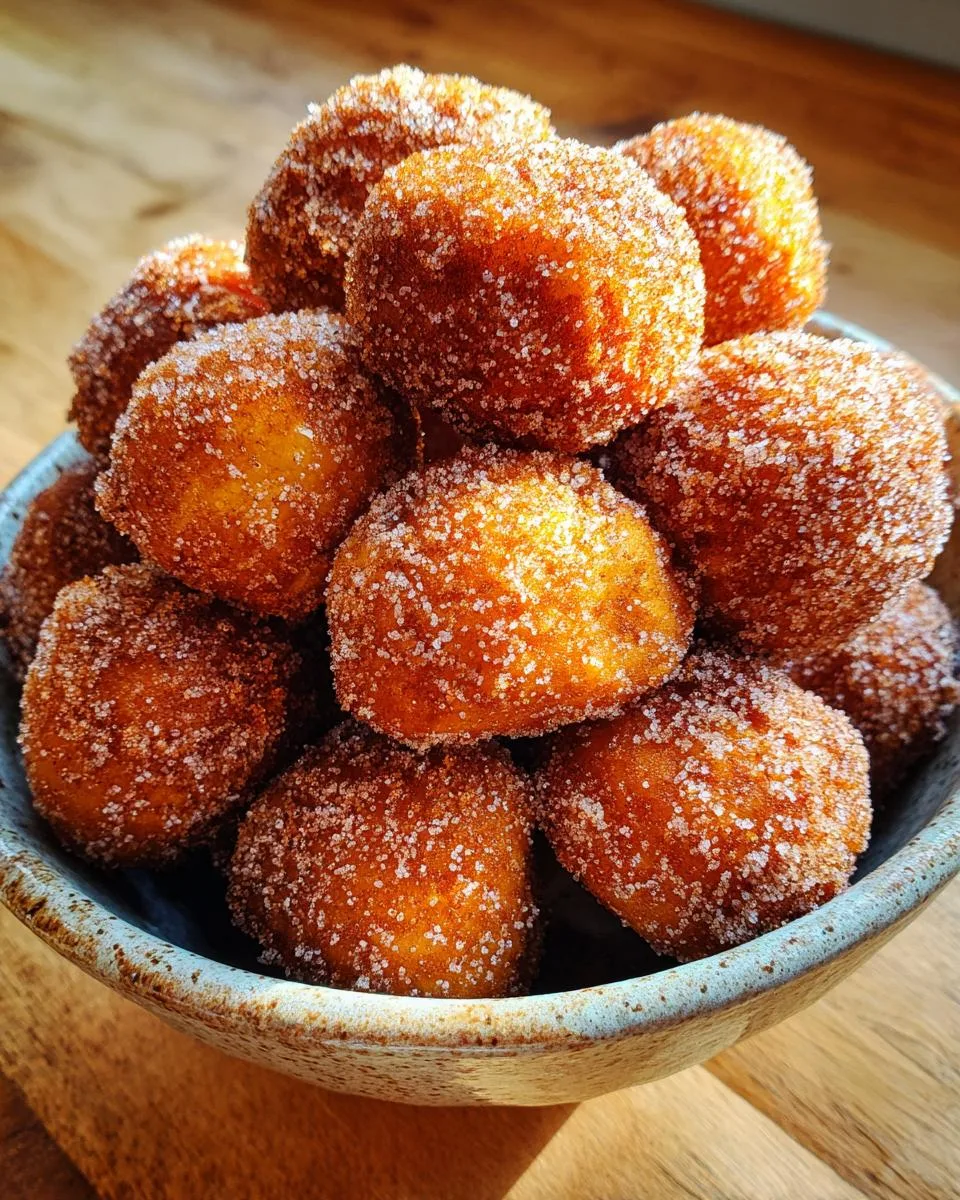 Air Fryer Pumpkin Donut Holes - detail 1