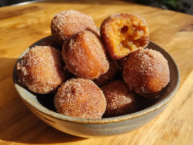 Air Fryer Pumpkin Donut Holes