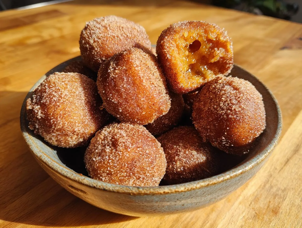 Perfect Air Fryer Pumpkin Donut Holes in 30 Minutes