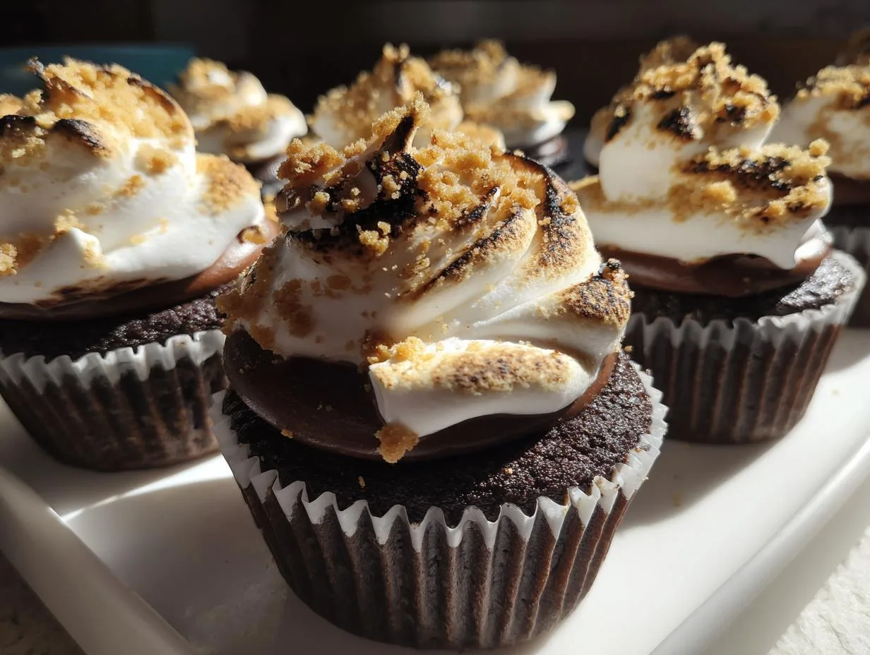Scary Delicious Bat Cupcakes with Marshmallow Wings