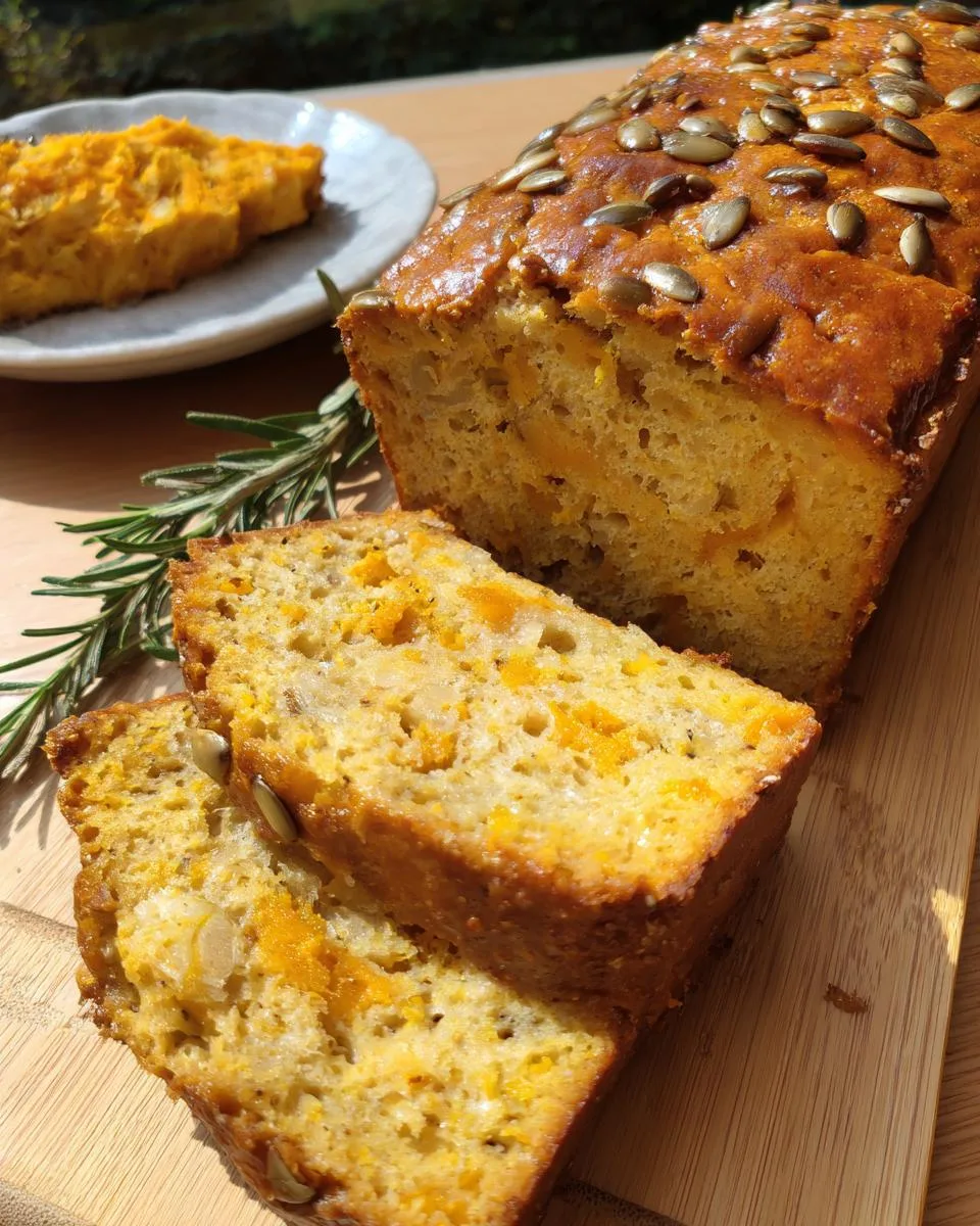 Cheddar Pumpkin Bread - detail 1