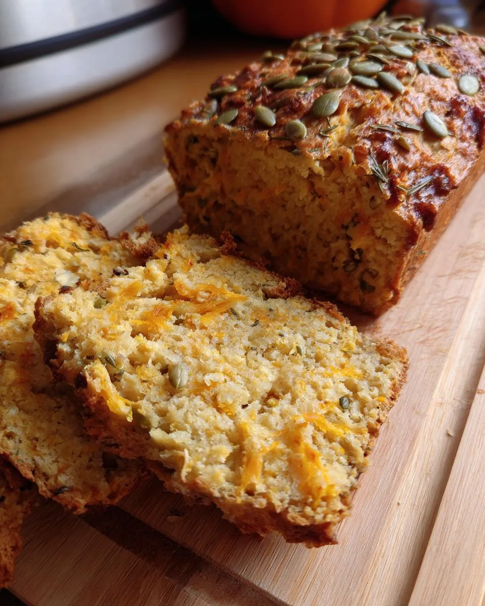 Cheddar Pumpkin Bread - detail 3