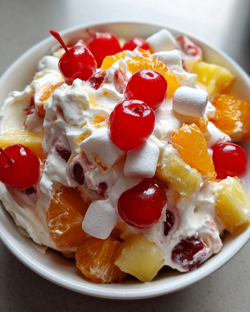 Cherry Pineapple Fruit Salad - detail 3