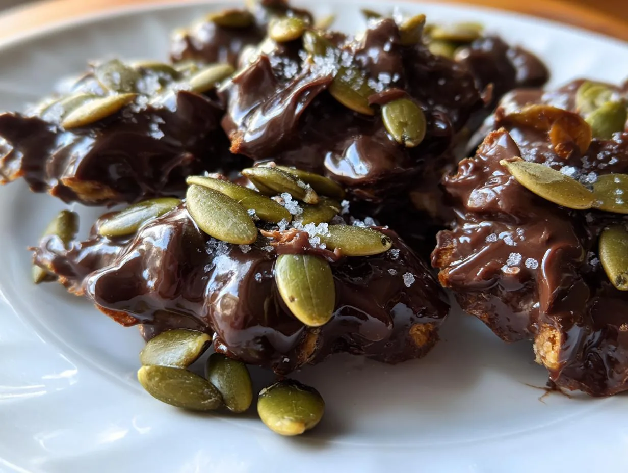 3-Ingredient Chocolate Covered Pumpkin Seeds