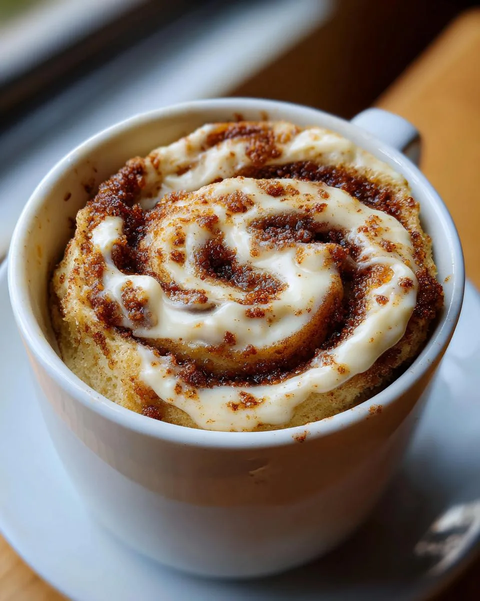 Cinnamon Roll Mug Cake - detail 3