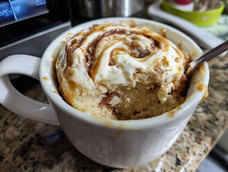 Cinnamon Roll Mug Cake