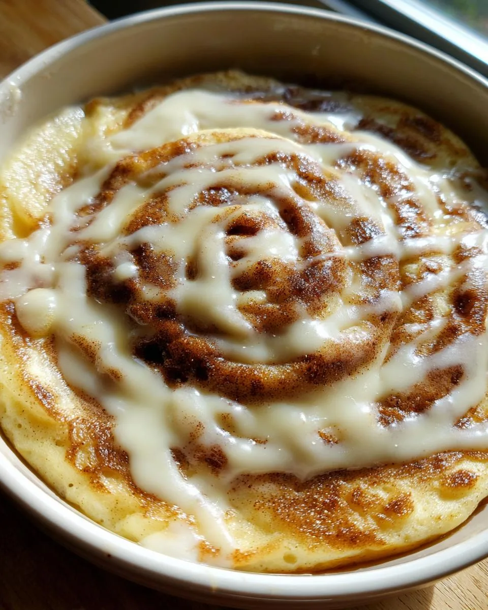 Cinnamon Roll Pancake Bowl - detail 1