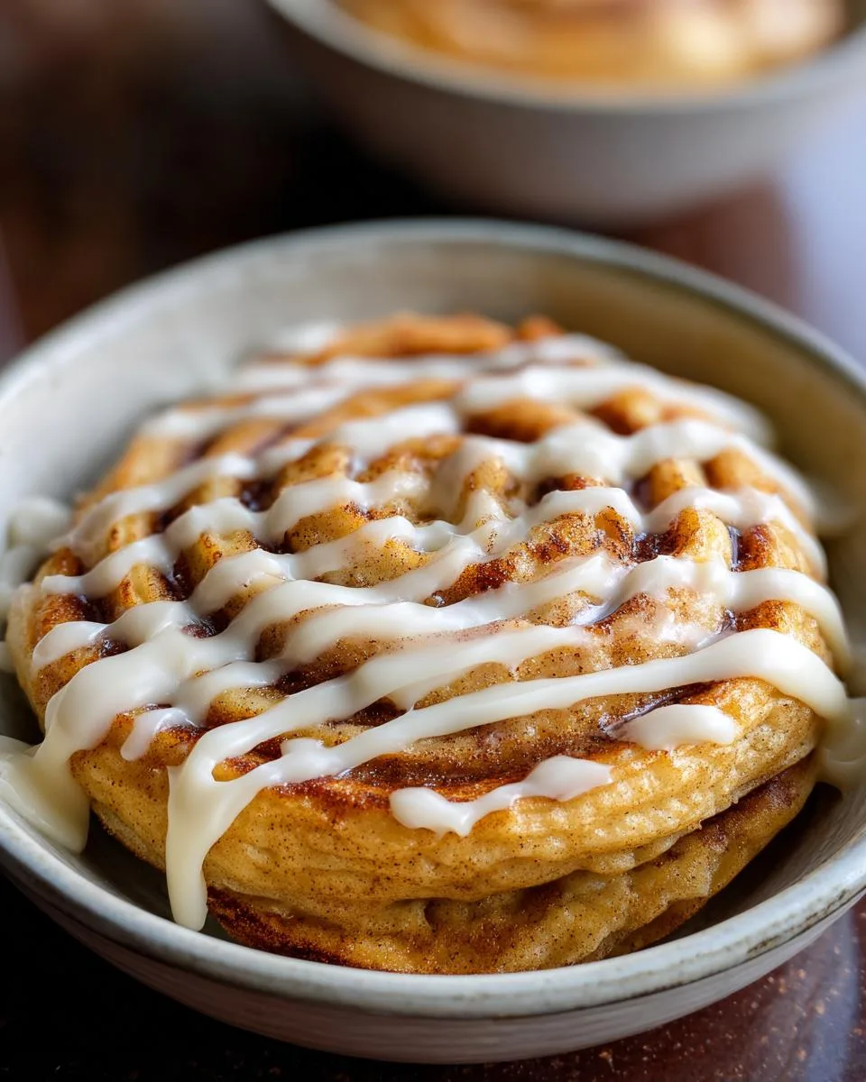 Cinnamon Roll Pancake Bowl - detail 2
