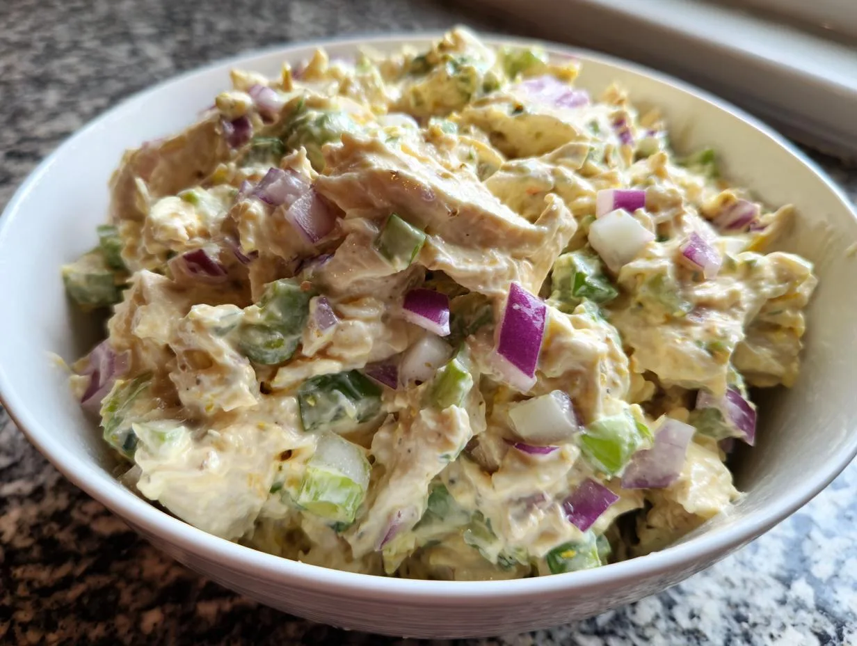 10-Minute Egg-Free Chicken Salad – Creamy Bliss!