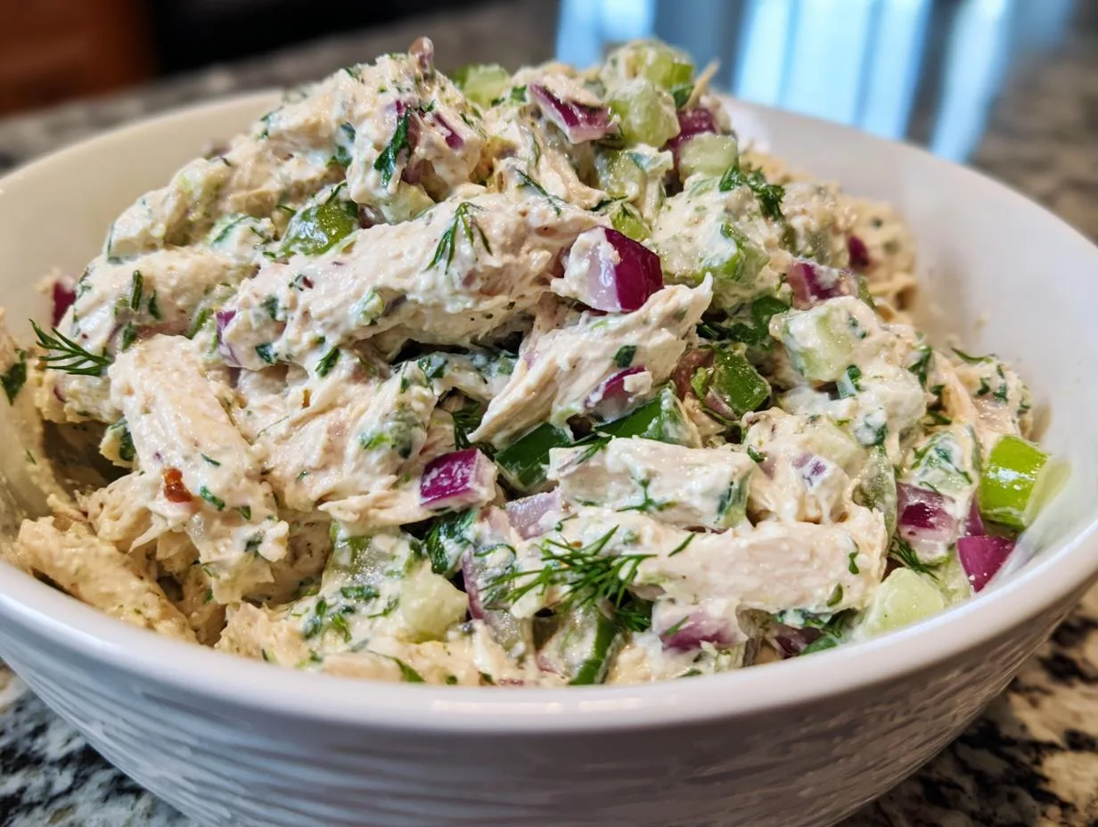 Creamy Greek Yogurt Chicken Salad in Just 10 Minutes