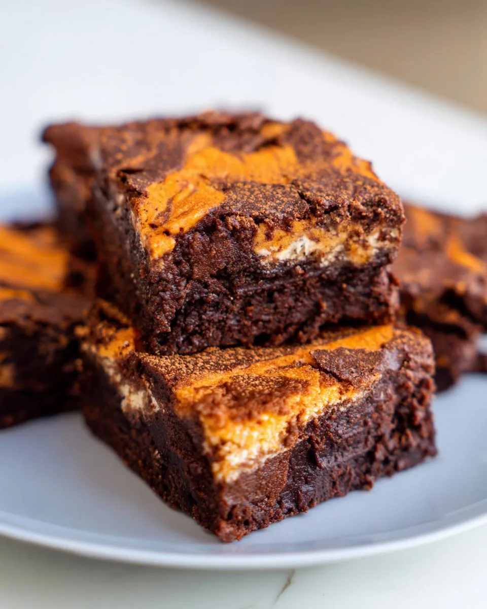 Halloween Cream Cheese Swirl Brownies - detail 2