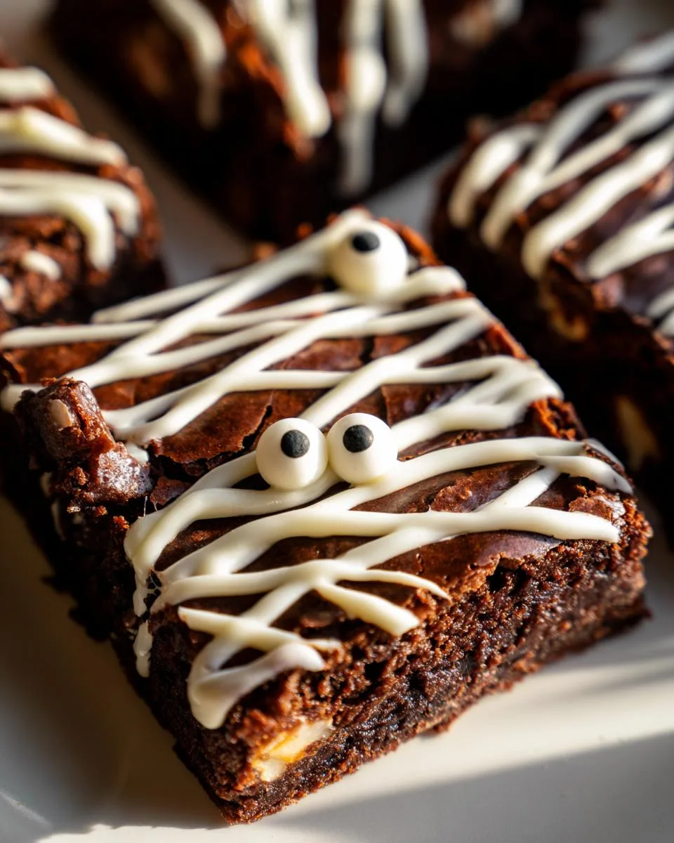 Mummy Halloween Brownies - detail 4