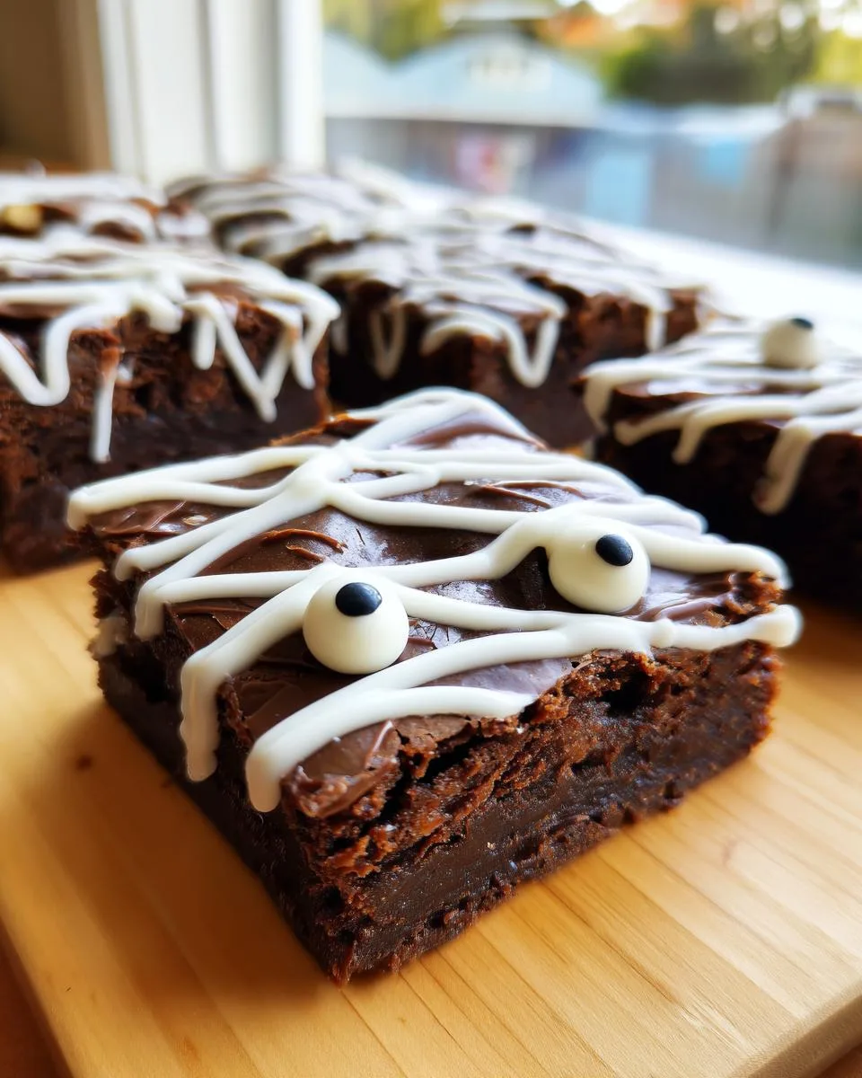 Mummy Halloween Brownies - detail 5