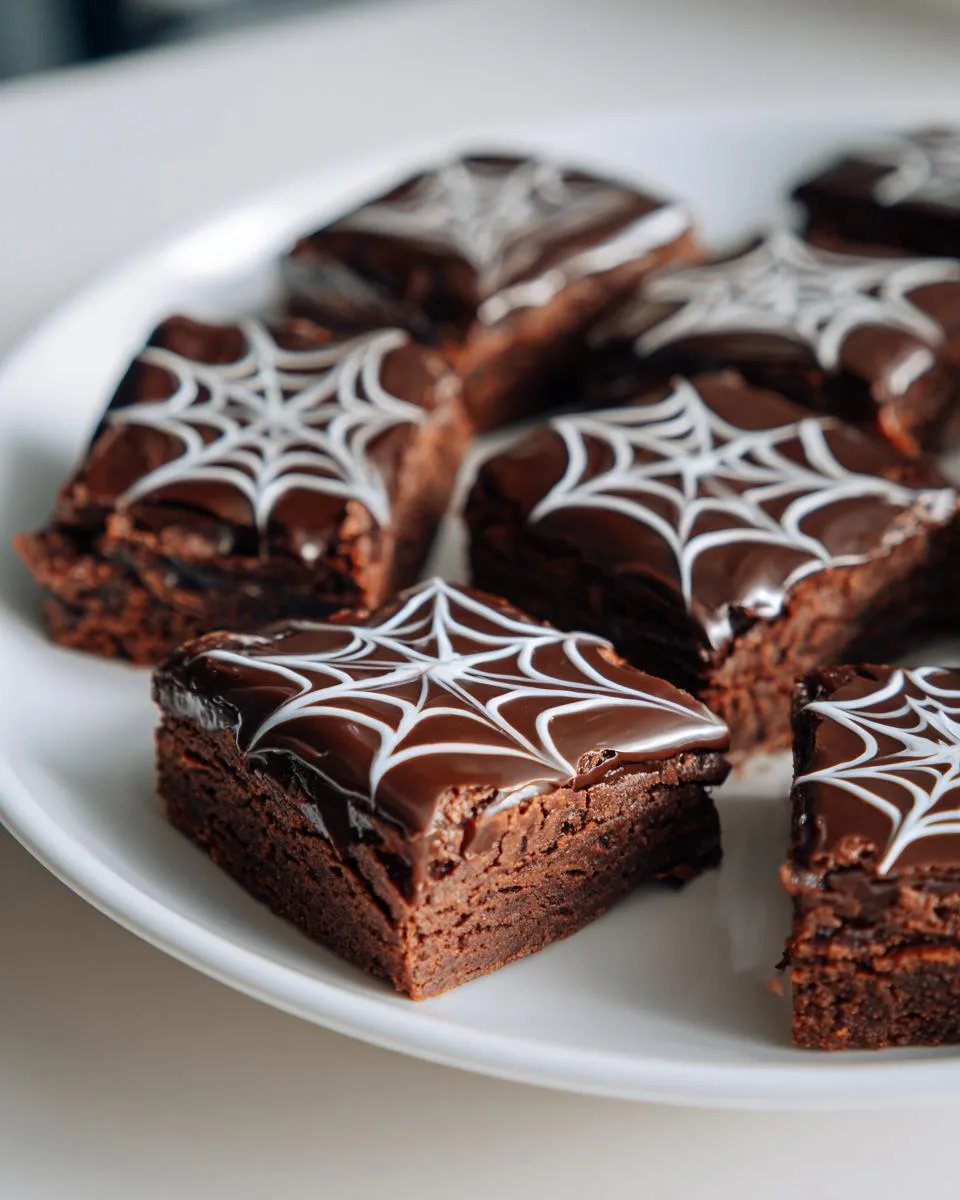 Spiderweb Brownies - detail 1
