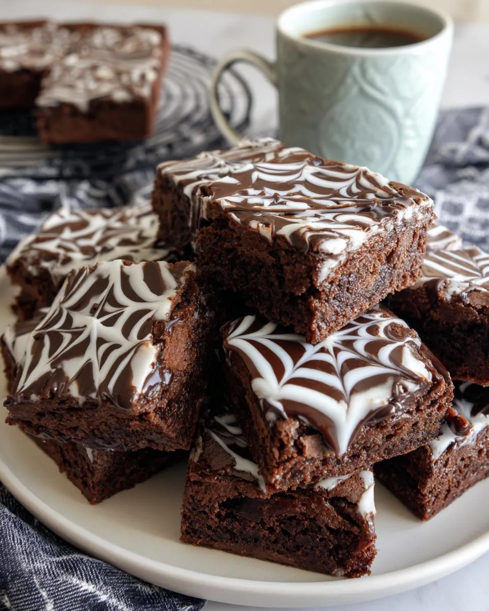 Spiderweb Brownies - detail 2
