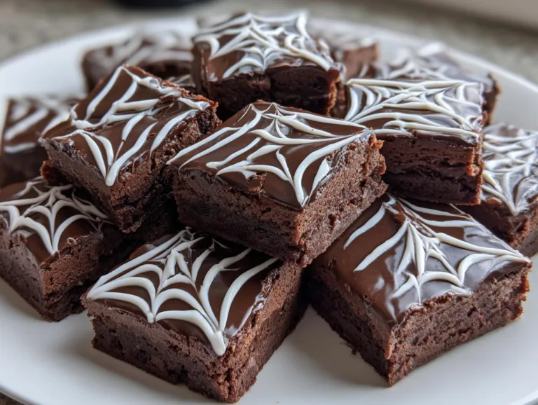 Spiderweb Brownies