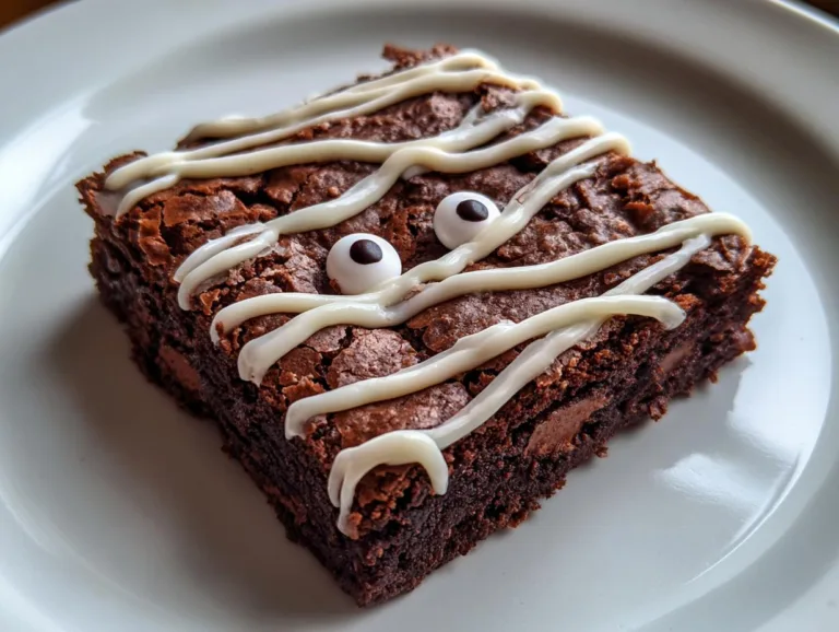 Spooky Mummy Brownies