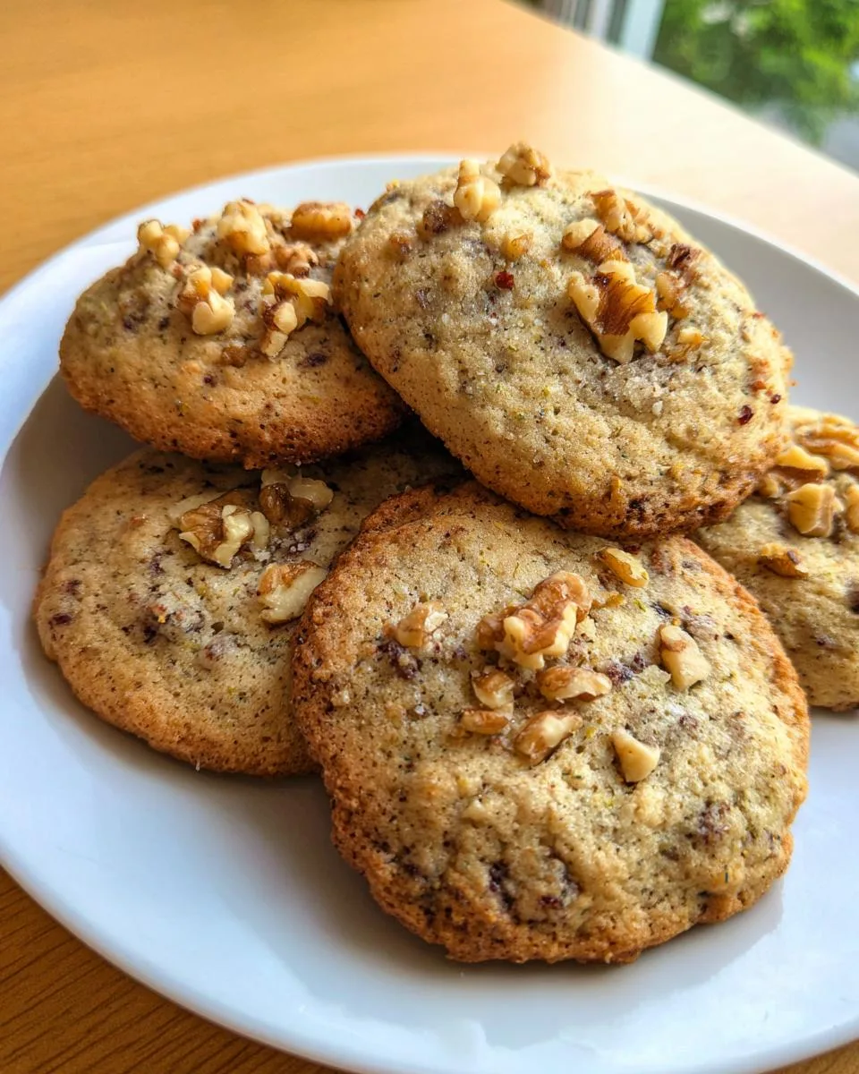 Zucchini Cookies with Walnuts - detail 1