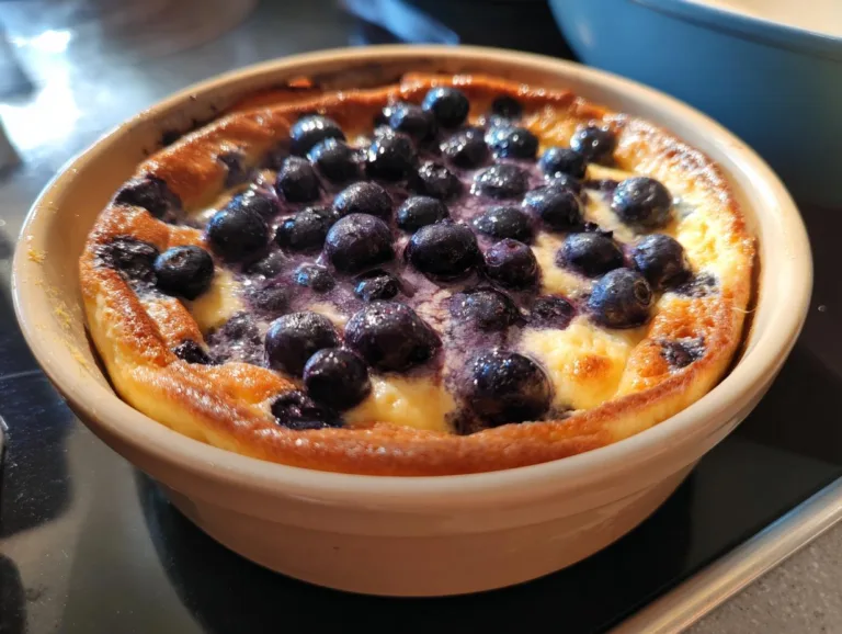 baked blueberry cottage cheese bowls