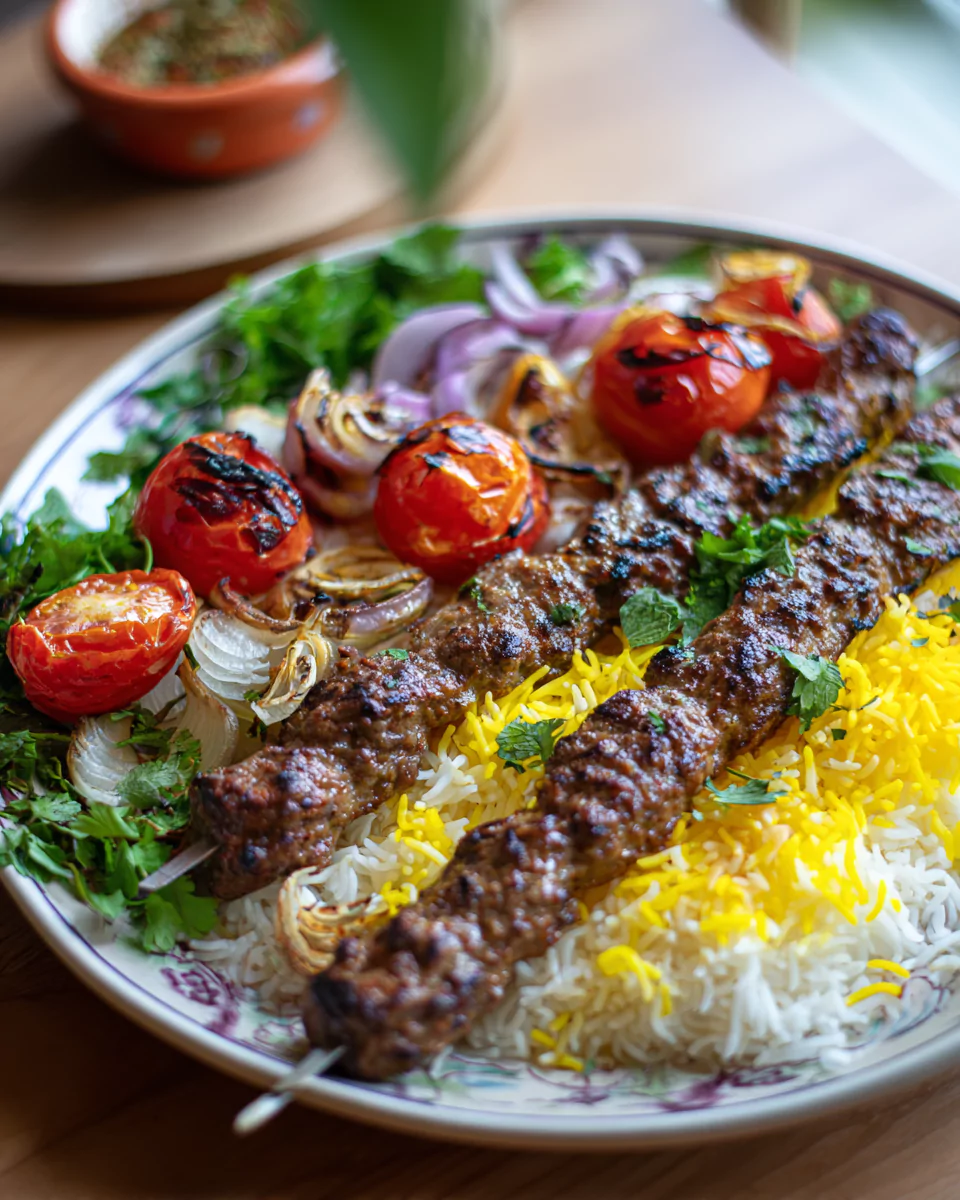 Kabob Koobideh (Persian Beef Kebab Recipe)