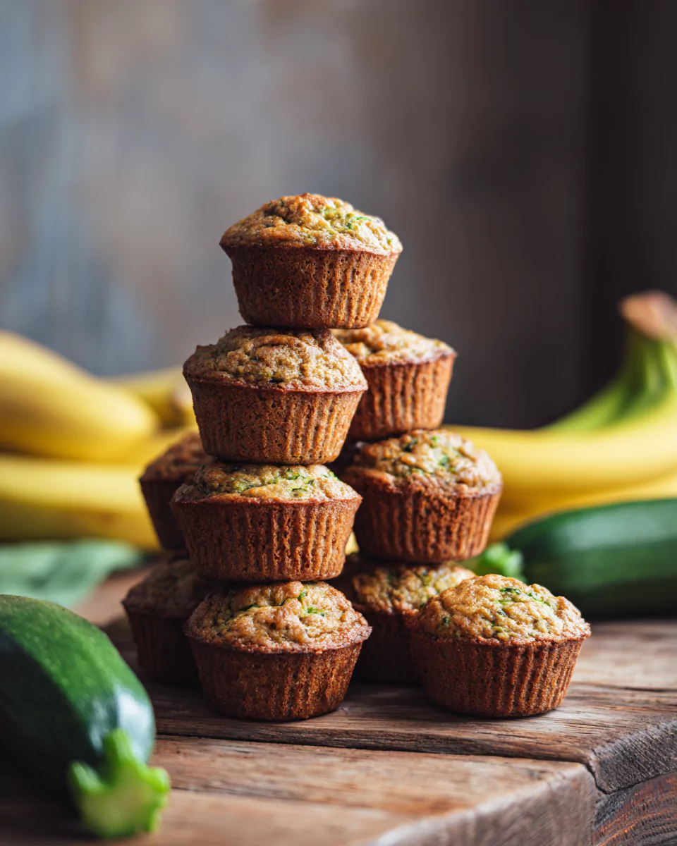 Banana Zucchini Muffins – Moist, Flavorful, and Family-Approved