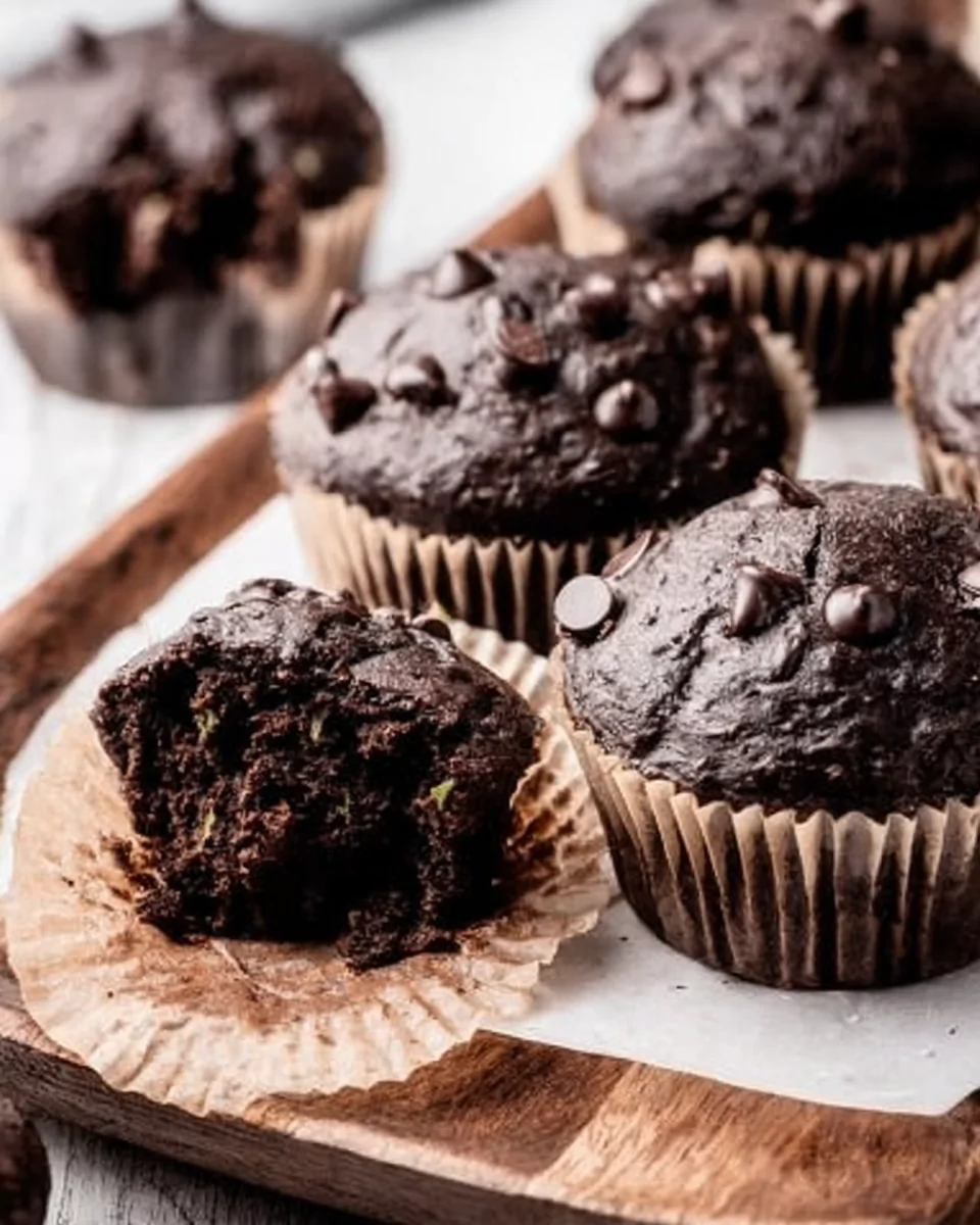 Double Chocolate Zucchini Muffins: Moist, Rich, and Guilt-Free