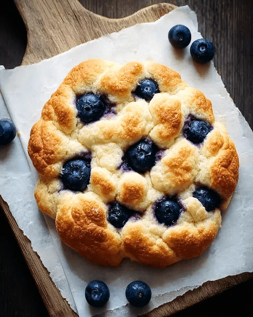 Cottage Cheese Blueberry Cloud Bread – Fluffy & Low Carb