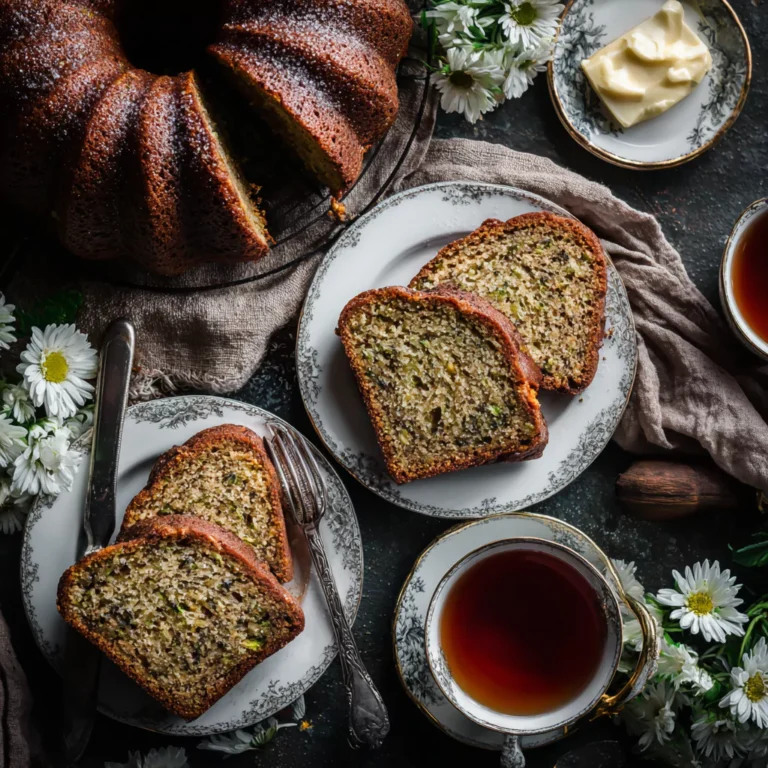 Cinnamon Bundt Pan Zucchini Bread recipe card